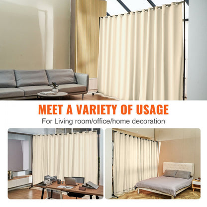 010826308665 - 8ft x 10ft Portable Room Divider for Flexible Spaces