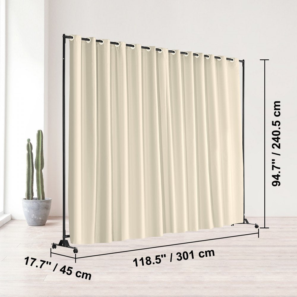 010826308665 - 8ft x 10ft Portable Room Divider for Flexible Spaces