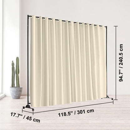 010826308665 - 8ft x 10ft Portable Room Divider for Flexible Spaces