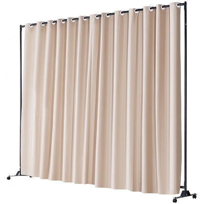 010917911082 - 8ft Tall Portable Fabric Room Divider for Privacy