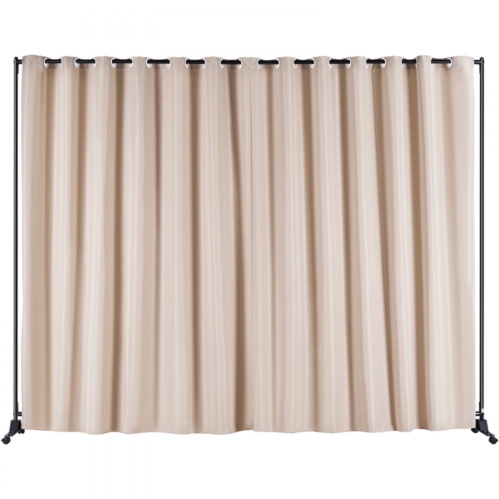010917911082 - 8ft Tall Portable Fabric Room Divider for Privacy