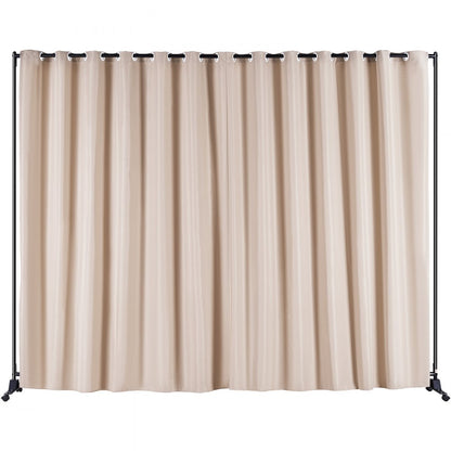 010917911082 - 8ft Tall Portable Fabric Room Divider for Privacy