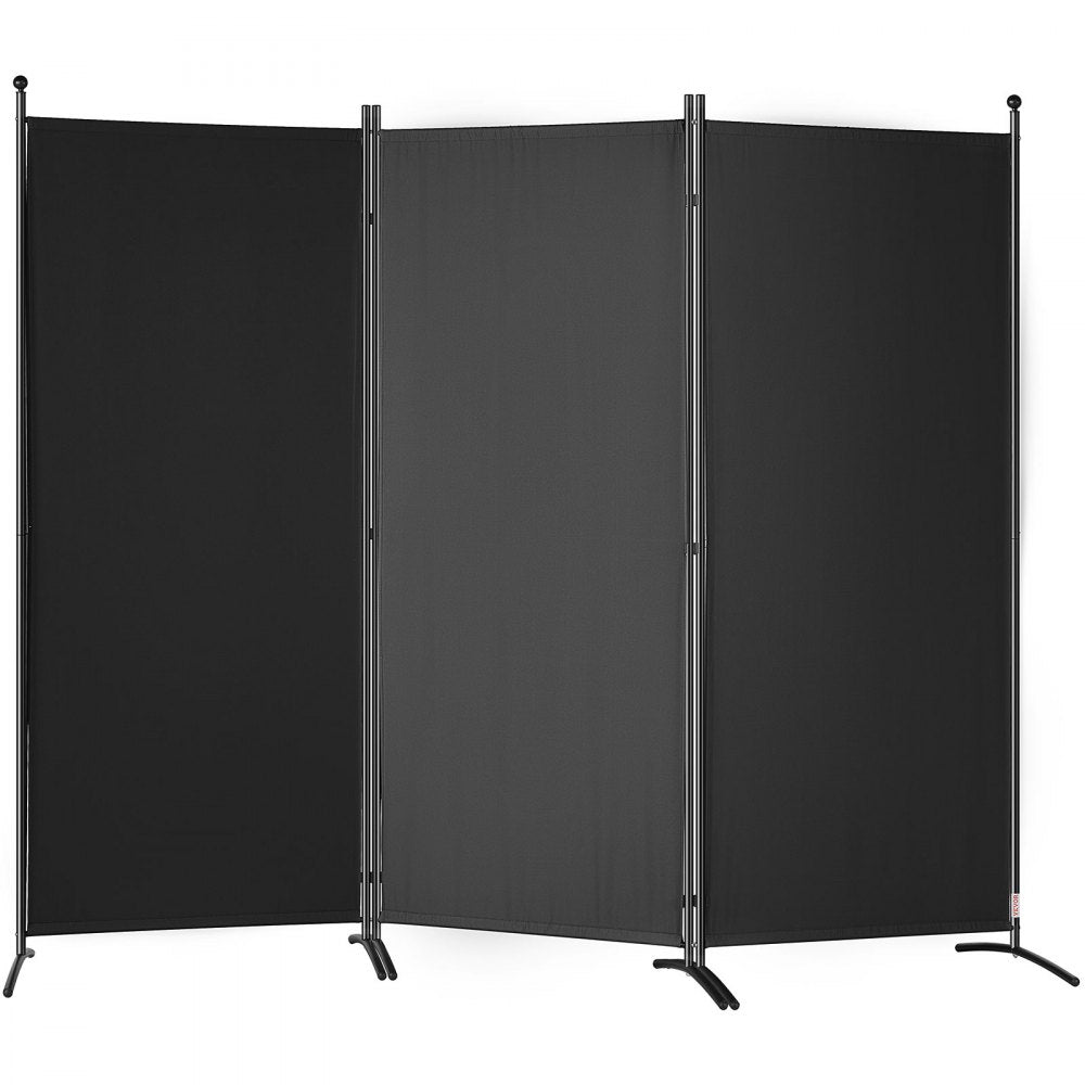 010726167934 - 6.1 ft Portable Room Divider with Opaque Polyester Fabric