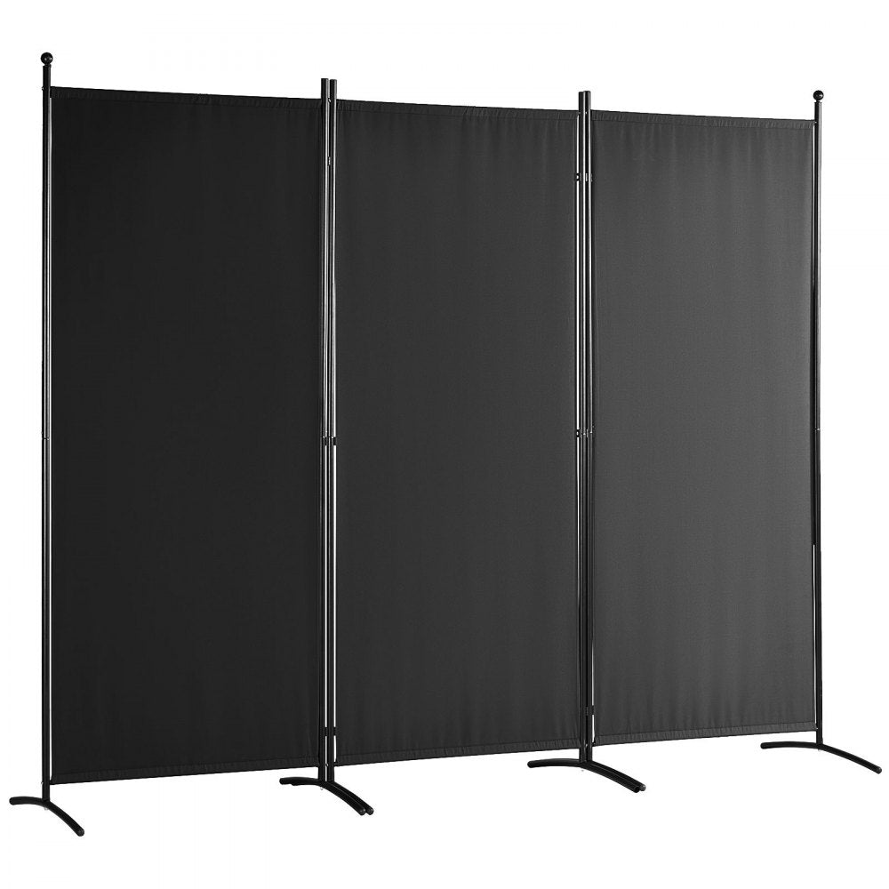 010726167934 - 6.1 ft Portable Room Divider with Opaque Polyester Fabric