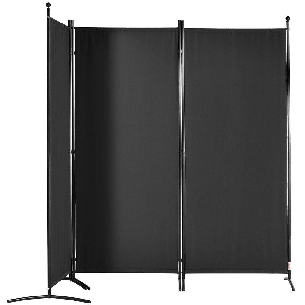 010726167934 - 6.1 ft Portable Room Divider with Opaque Polyester Fabric