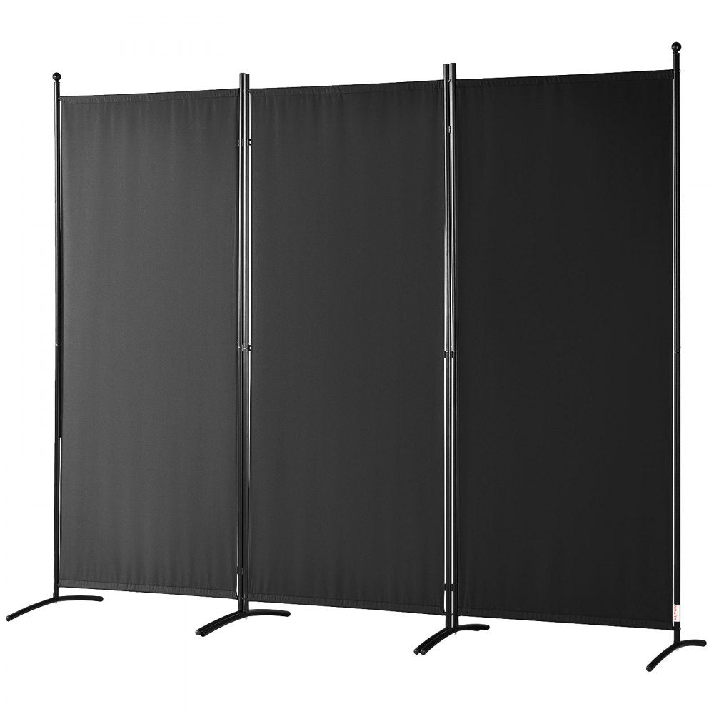 010726167934 - 6.1 ft Portable Room Divider with Opaque Polyester Fabric