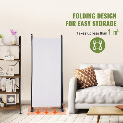 010251322354 - 6.1 ft Non-Transparent Room Divider with 3 Panels