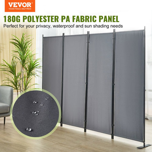 010181896767 - 5.6ft Freestanding Room Divider for Privacy and Mobility