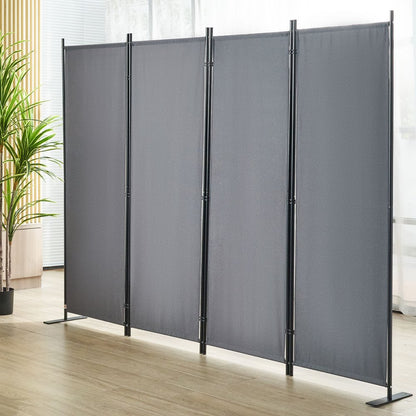 010181896767 - 5.6ft Freestanding Room Divider for Privacy and Mobility