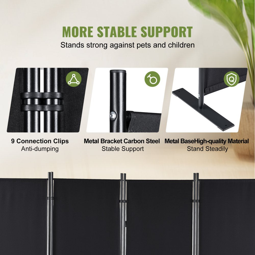 010438777887 - Adjustable VEVOR Room Divider for Privacy in Any Space