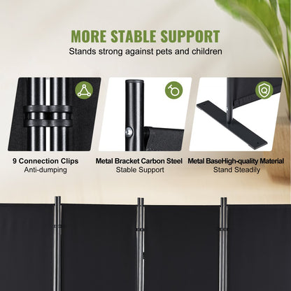 010438777887 - Adjustable VEVOR Room Divider for Privacy in Any Space