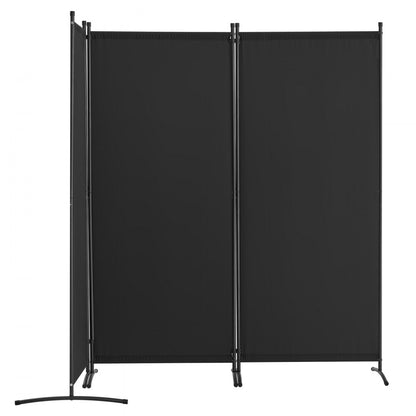 PFTSTGHS07 - 3-Panel Adjustable Room Divider, 89.8x72.4 in, Black Polyester
