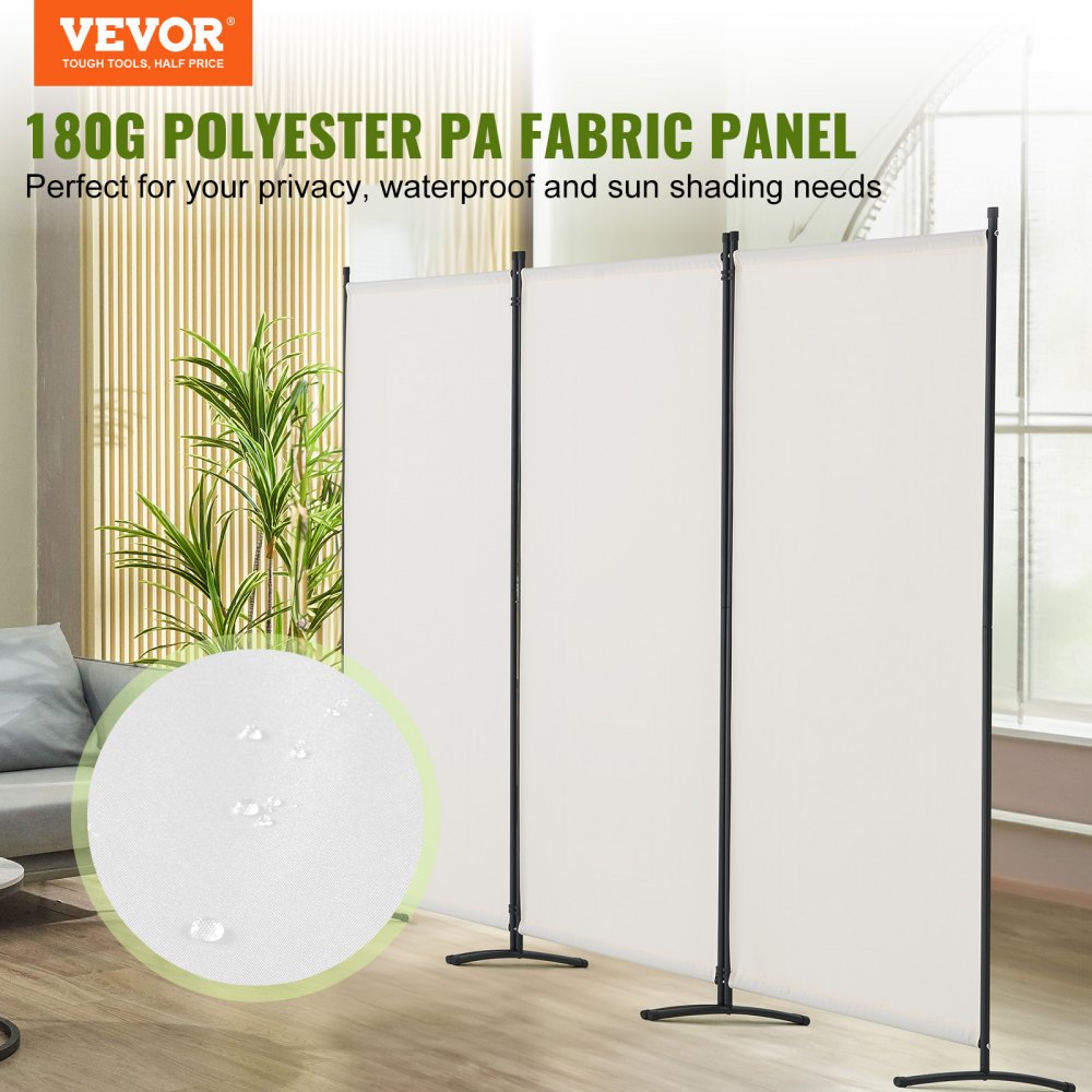 PFTSTGMS09 - VEVOR 89.8in Folding Privacy Screen with Durable Polyester Fabric