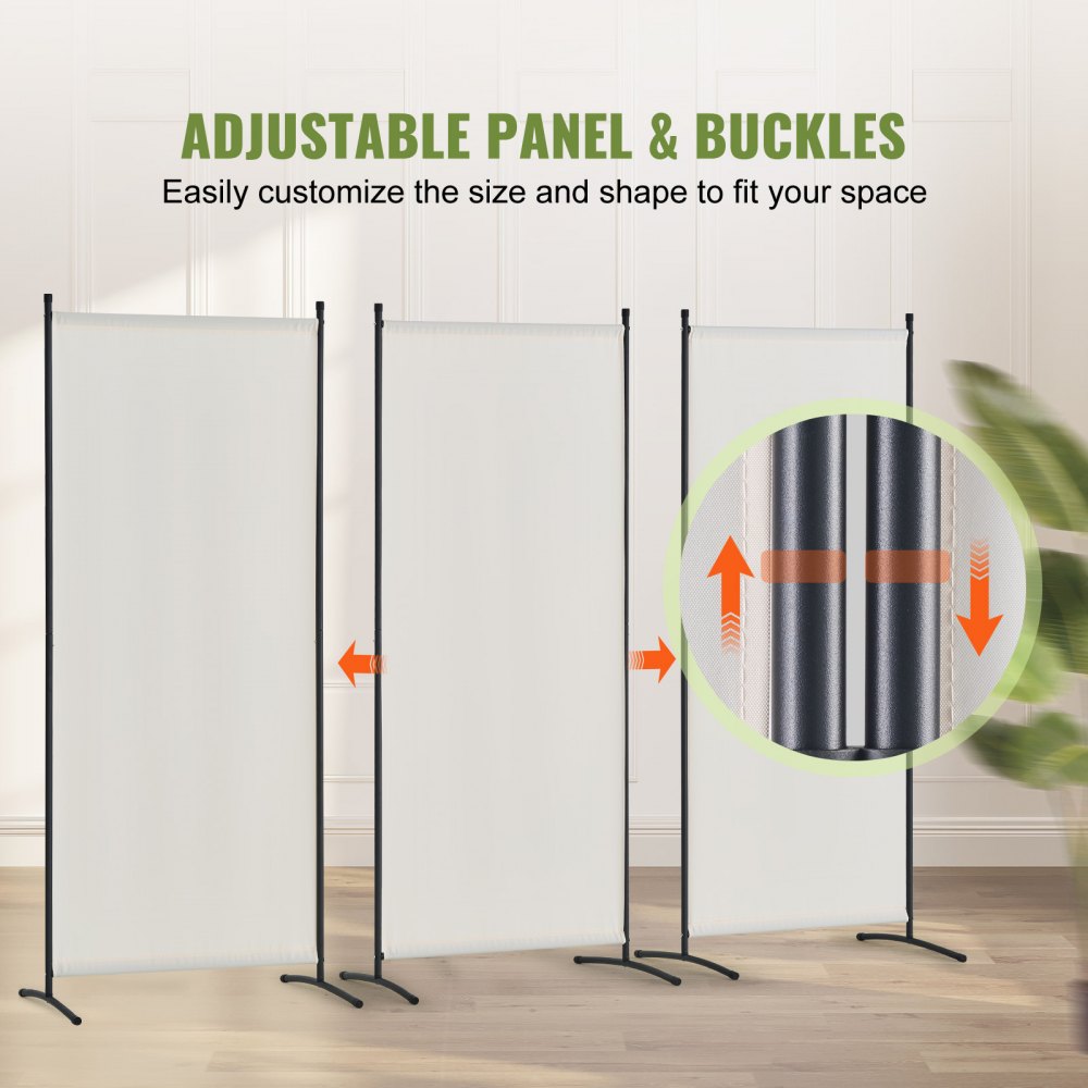 PFTSTGMS09 - VEVOR 89.8in Folding Privacy Screen with Durable Polyester Fabric