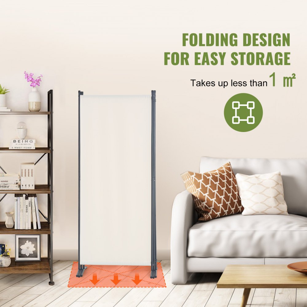 PFTSTGMS09 - VEVOR 89.8in Folding Privacy Screen with Durable Polyester Fabric