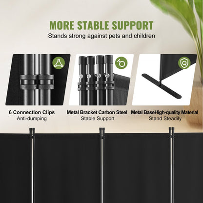 PFFSTGHS010 - 88in Waterproof Room Divider with Flexible 1-4 Panel Design