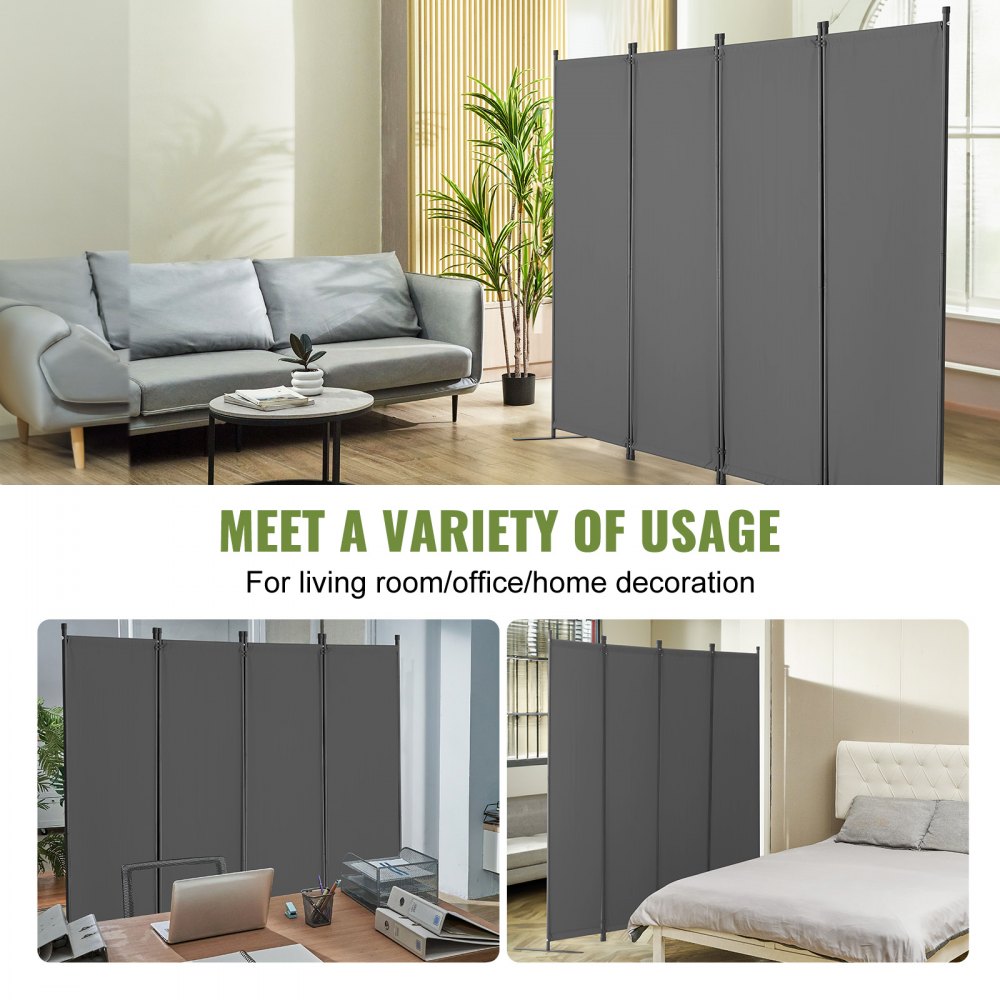 PFFSTGSH11 - 67.5in Waterproof Polyester Room Divider with 4 Panels