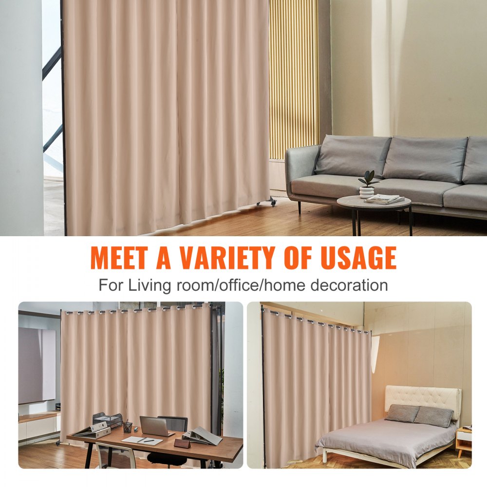 CLDMFGBS02 - VEVOR 121.5" Waterproof Room Divider with Wheels