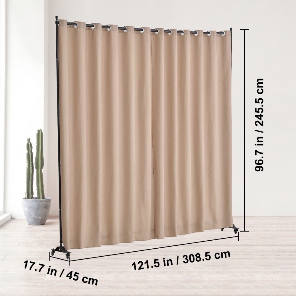 CLDMFGBS02 - VEVOR 121.5" Waterproof Room Divider with Wheels