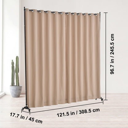 CLDMFGBS02 - VEVOR 121.5" Waterproof Room Divider with Wheels