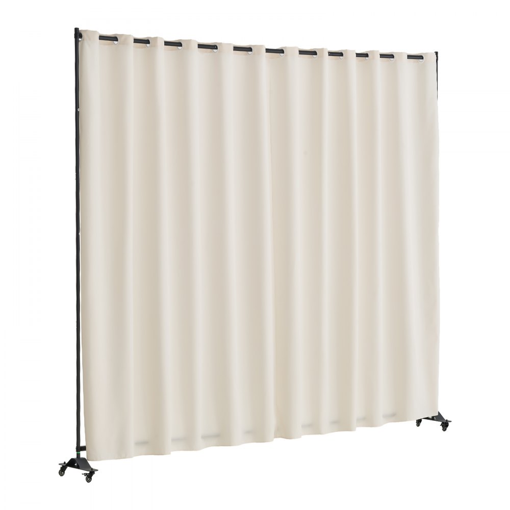 CLDMFGMS01 - VEVOR 121.5" Beige Room Divider with Wheels