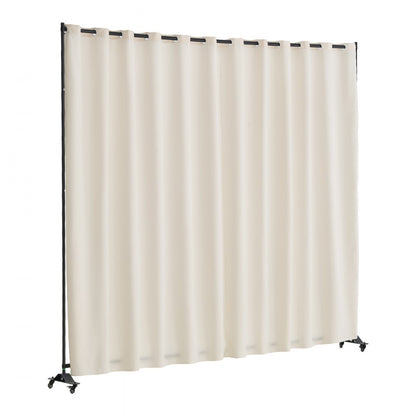 CLDMFGMS01 - VEVOR 121.5" Beige Room Divider with Wheels