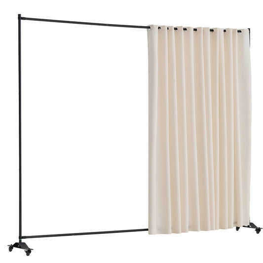 CLDMFGMS01 - VEVOR 121.5" Beige Room Divider with Wheels