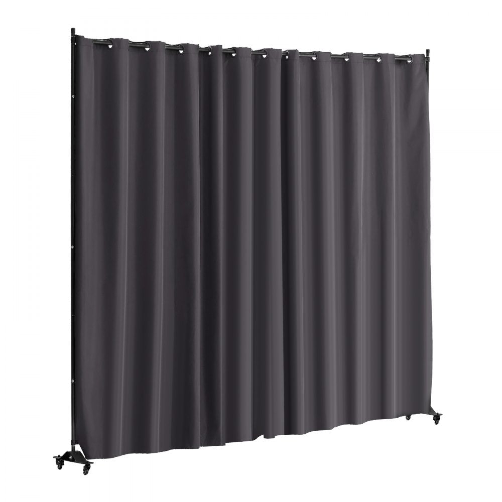 CLDMFGSH03 - 121.5" Portable Room Divider with Wheels and Sturdy Metal Frame