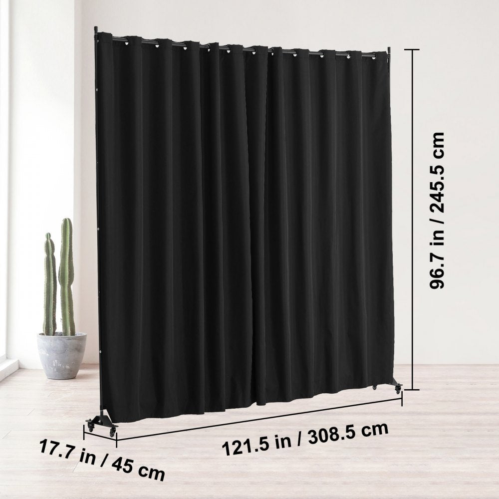 CLDMFGHS04 - Portable 121.5"x17.7" Room Divider with Waterproof Fabric