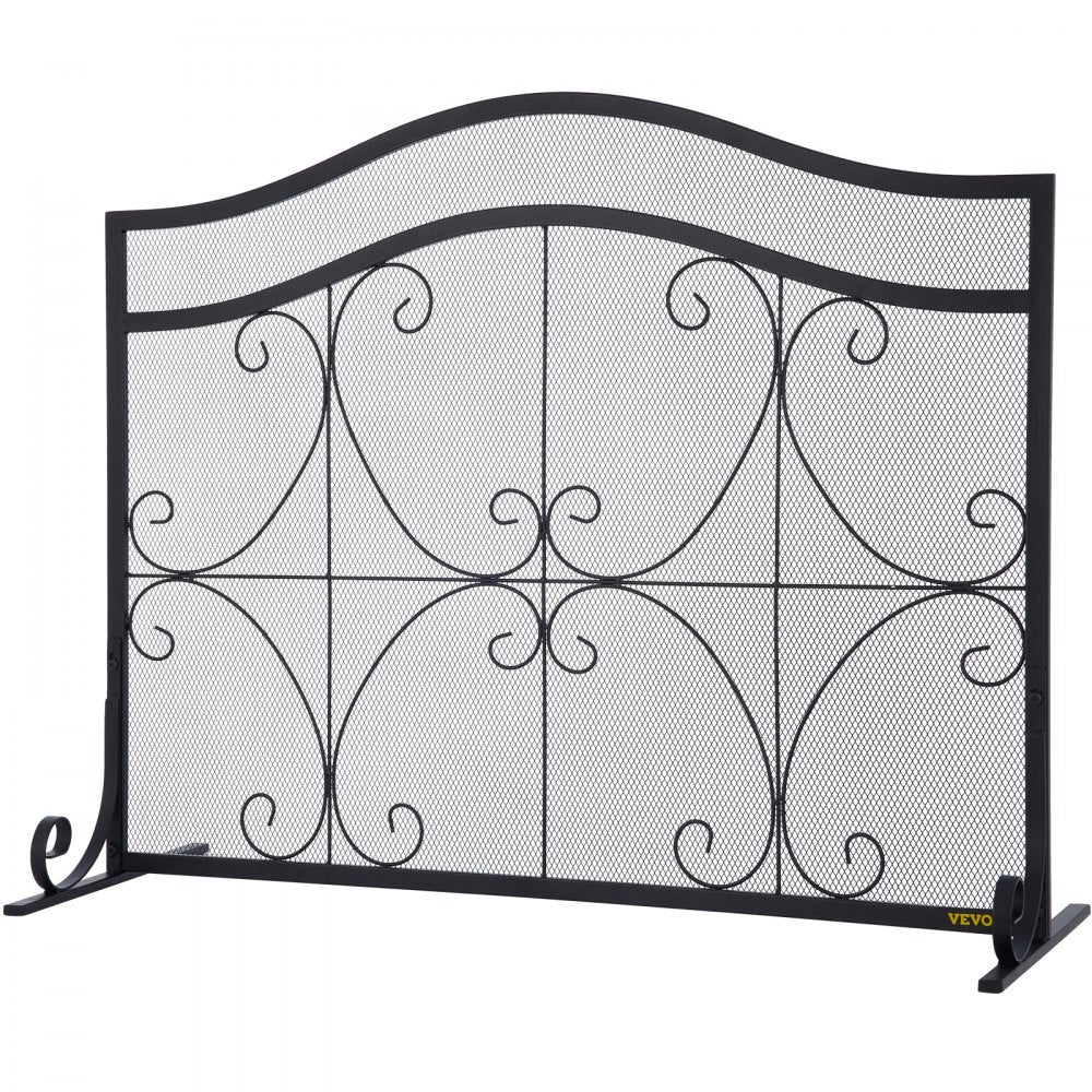 VV-BLPF-38inFS - Decorative 38" Fireplace Screen with Double Door Design