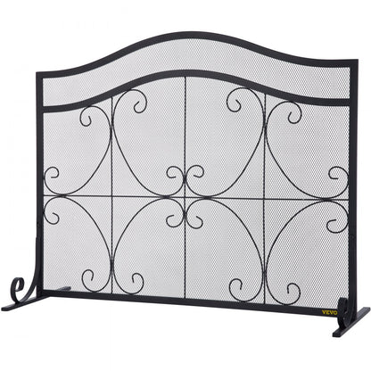 VV-BLPF-38inFS - Decorative 38" Fireplace Screen with Double Door Design
