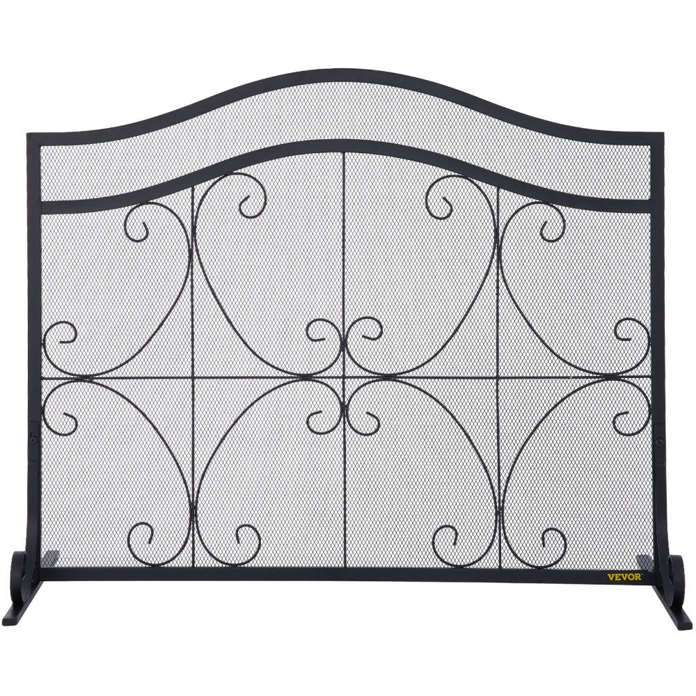 VV-BLPF-38inFS - Decorative 38" Fireplace Screen with Double Door Design