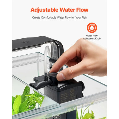 CL20 - 5 Gallon Smart Square Aquarium with Adjustable Lighting