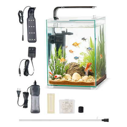 CL20 - 5 Gallon Smart Square Aquarium with Adjustable Lighting