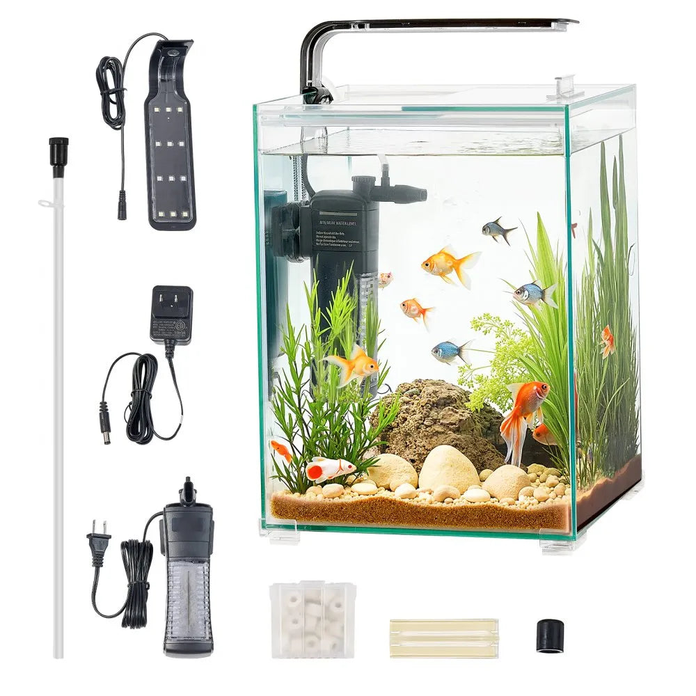 CL20 - 5 Gallon Smart Square Aquarium with Adjustable Lighting