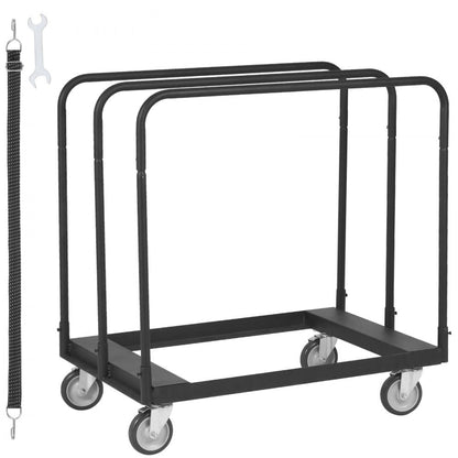 RYTC0072 - Heavy-Duty 1500 LBS Drywall Cart with Lockable Wheels 36"x24"