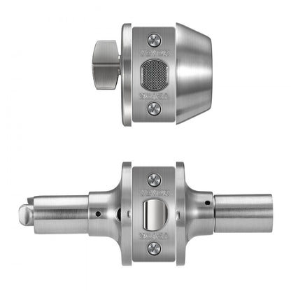 3683+D101 - Durable Satin Nickel Deadbolt Locksets for 1-3/4" Thick Doors