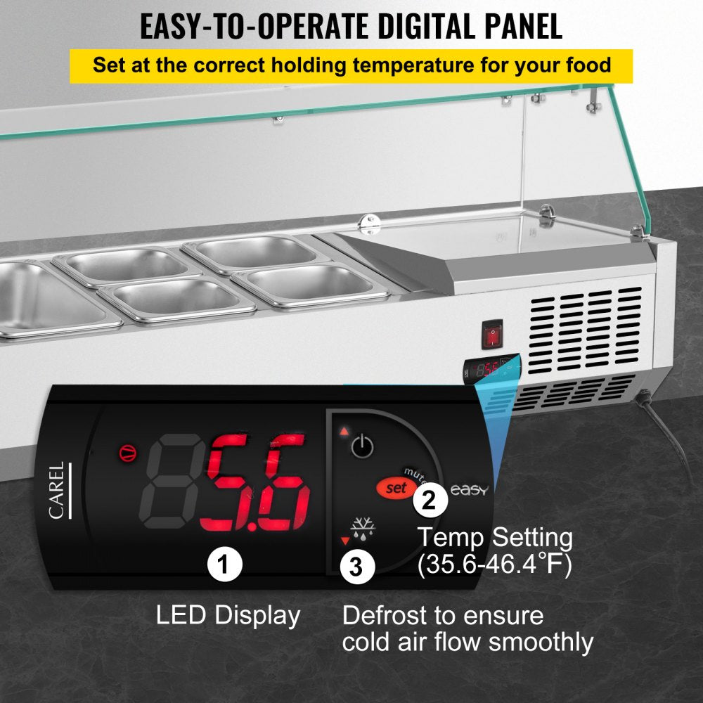 VRX1000/380 - 40-Inch VEVOR Prep Station with 150W Cooling System