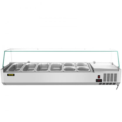 VRX1500/380 - 60-Inch VEVOR Condiment Prep Station with 16.8Qt Capacity