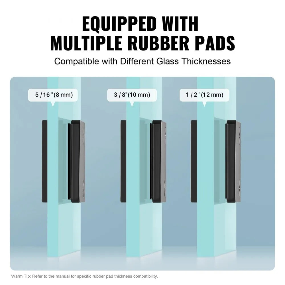 YSBLJ03 - 40 PCS SUS304 Stainless Steel Glass Clamps for 8-12mm Panels