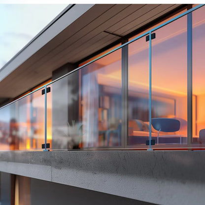 YSBLJ03 - 40 PCS SUS304 Stainless Steel Glass Clamps for 8-12mm Panels