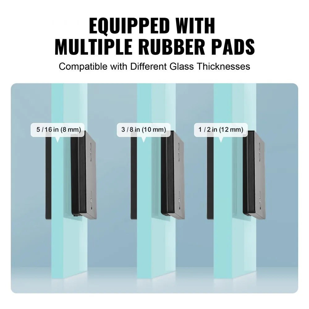 YSBLJ01 - Stainless Steel Glass Clamp for Panels, 0.31-0.47 inch Thickness