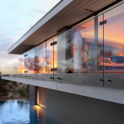 YSBLJ01 - Stainless Steel Glass Clamp for Panels, 0.31-0.47 inch Thickness