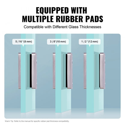 YSBLJ02 - Stainless Steel Glass Clamp for 0.31-0.47" Tempered Glass