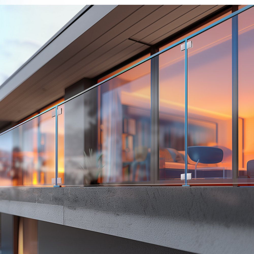 YSBLJ02 - Stainless Steel Glass Clamp for 0.31-0.47" Tempered Glass