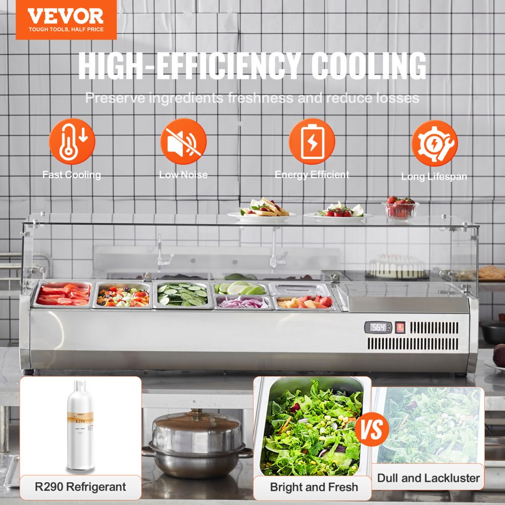 E55TW - 140W Refrigerated Sandwich Prep Station with Modular Tray System