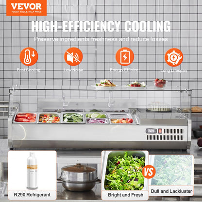 E55TW - 140W Refrigerated Sandwich Prep Station with Modular Tray System