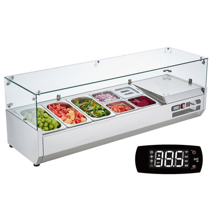 E55TW - 140W Refrigerated Sandwich Prep Station with Modular Tray System