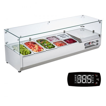 E55TW - 140W Refrigerated Sandwich Prep Station with Modular Tray System