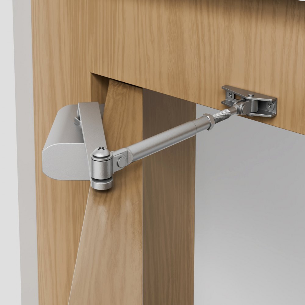 D202 - VEVOR Hydraulic Door Closer, 100 lbs Capacity, Silent Operation